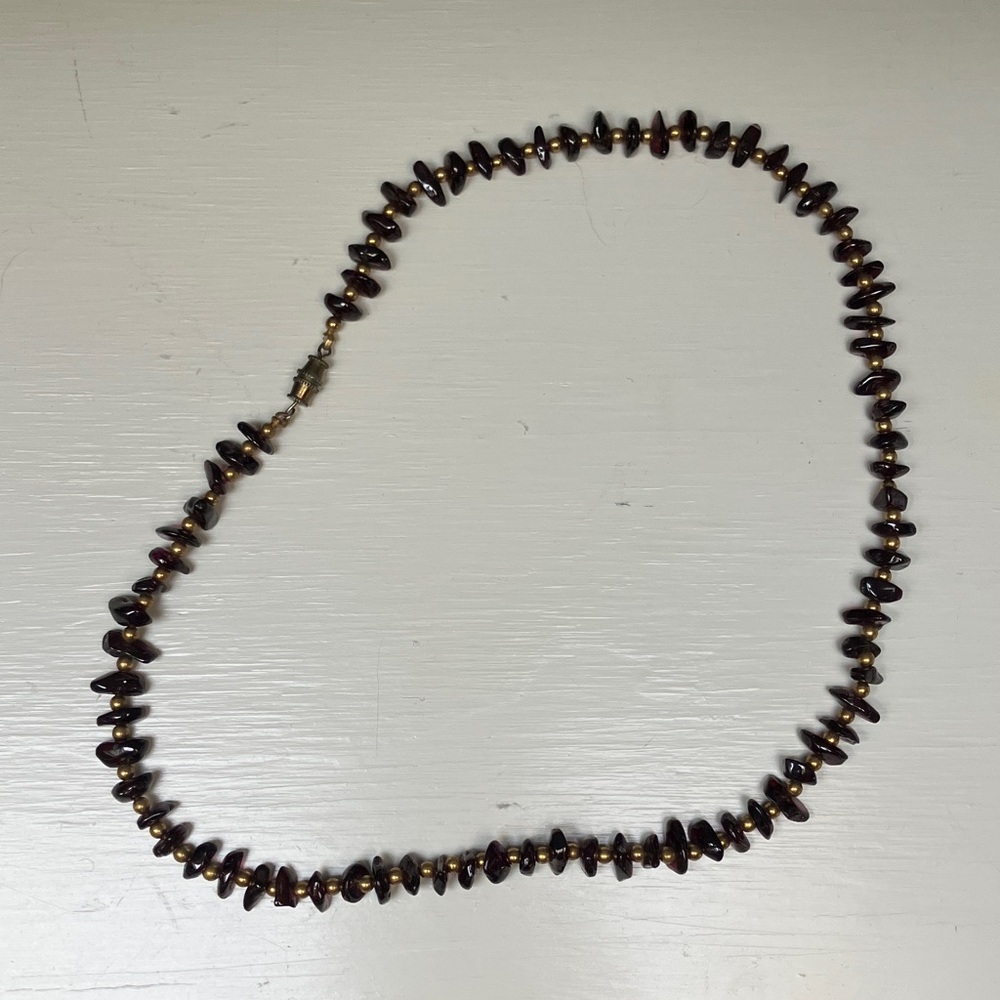 Elegant Brown Beaded Necklace